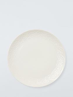 John Lewis Doily Fine China Dinner Plate, 27.5cm, White, 