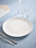 John Lewis Doily Fine China Dinner Plate, 27.5cm, White