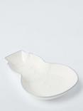 John Lewis Snowman Frost Blue Rim Fine China Dish, 15cm, White