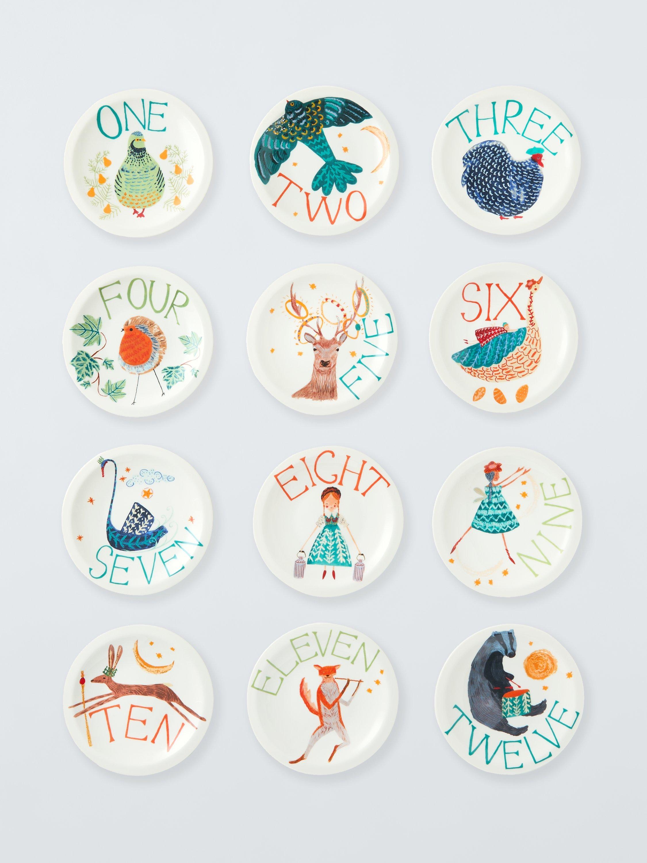 12 days of christmas plates best sale