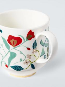 John Lewis Ulla Floral Fine China Mug, Set of 2, 370ml - view 2, Multi