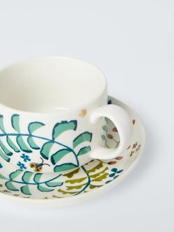 John Lewis Ulla Floral Fine China Tea Cup & Saucer, 250ml - view 2, Multi