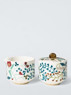 John Lewis Ulla Floral Fine China Milk Jug & Sugar Pot Gift Set, Multi
