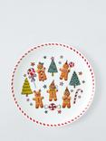 John Lewis Gingerbread Porcelain Side Plate, 20cm