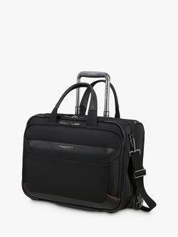 Samsonite Pro-DLX 6 Rolling Laptop Briefcase, Black, Black