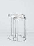 John Lewis Savoy Nest of 2 Glass Tables