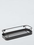 John Lewis Rectangular Shower Basket, Matt Black