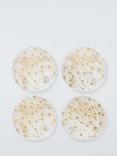 John Lewis Star Glass Coasters, Set of 4, Gold