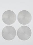 John Lewis Round Braided Placemats, Set of 4, Silver