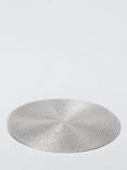 John Lewis Round Braided Placemats, Set of 4, Silver