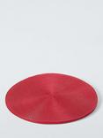 John Lewis Round Braided Placemats, Set of 4, Red