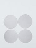 John Lewis Faux Leather Reversible Placemats, Set of 4, Silver/Gold