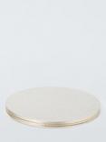 John Lewis Faux Leather Reversible Placemats, Set of 4, Silver/Gold