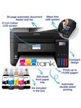 Epson EcoTank ET-3850 Three-In-One Wi-Fi Printer with High Capacity Integrated Ink Tank System, Black