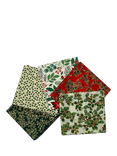 Rose & Hubble Winter Foliage Fat Quarter Fabrics, Pack of 5, Multi