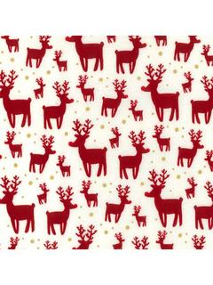Rose & Hubble Reindeer Rhythm Cotton Fabric, Multi