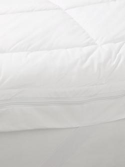 John Lewis Specialist Synthetic Luxury Memory Foam Mattress Topper - view 2, White Ivory