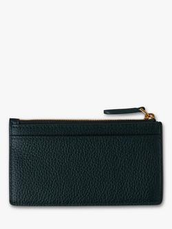 Mulberry Continental Small Classic Grain Leather Zipped Long Card Holder, Mulberry Green - view 2, Mulberry Green