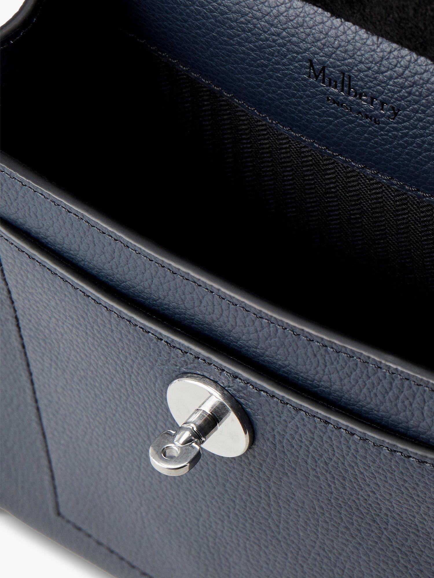 Product image 4 of 6, which shows Mulberry Small Antony Classic Grain Leather Satchel, Night Sky