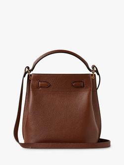Mulberry Islington Small Classic Grain Leather Bucket Bag - view 2, Oak
