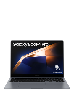 Samsung Galaxy Book4 Pro Laptop, Intel Core Ultra 7 Processor, 16GB RAM, 512GB SSD, 16" 3K Touch Screen, Moonstone Grey, Moonstone Grey