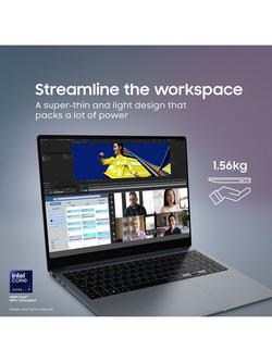 Samsung Galaxy Book4 Pro Laptop, Intel Core Ultra 7 Processor, 16GB RAM, 512GB SSD, 16" 3K Touch Screen, Moonstone Grey - view 2, Moonstone Grey