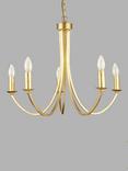 John Lewis Belle 5 Light Candelabra Ceiling Light, Gold