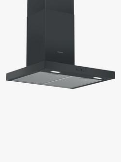 Bosch Series 2 DWB66BC60B 60cm Chimney Cooker Hood, Black, Black