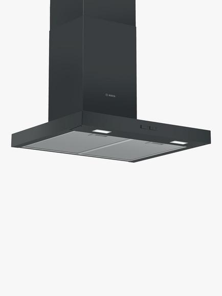 Bosch Series 2 DWB66BC60B 60cm Chimney Cooker Hood, Black, Black