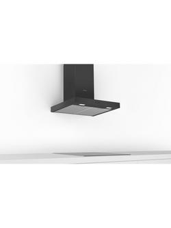 Bosch Series 2 DWB66BC60B 60cm Chimney Cooker Hood, Black - view 2, Black