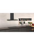 Neff N50 D94BHM1S5B Wall-Mounted Box Chimney Cooker Hood, 90cm, Black