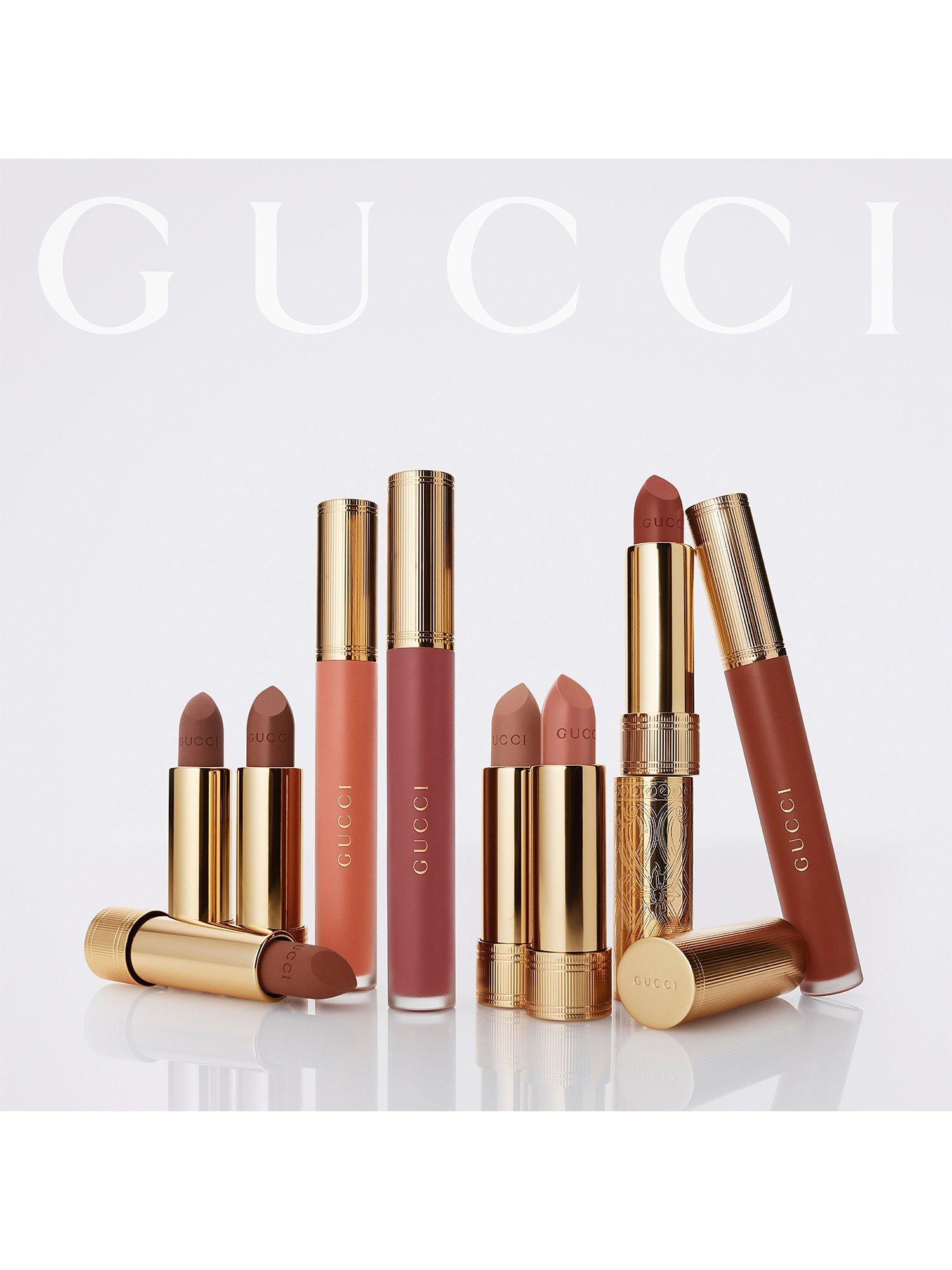 Product image 8 of 8, which shows Gucci Rouge À Lèvres Matte Lipstick, 123 Auroral Amber