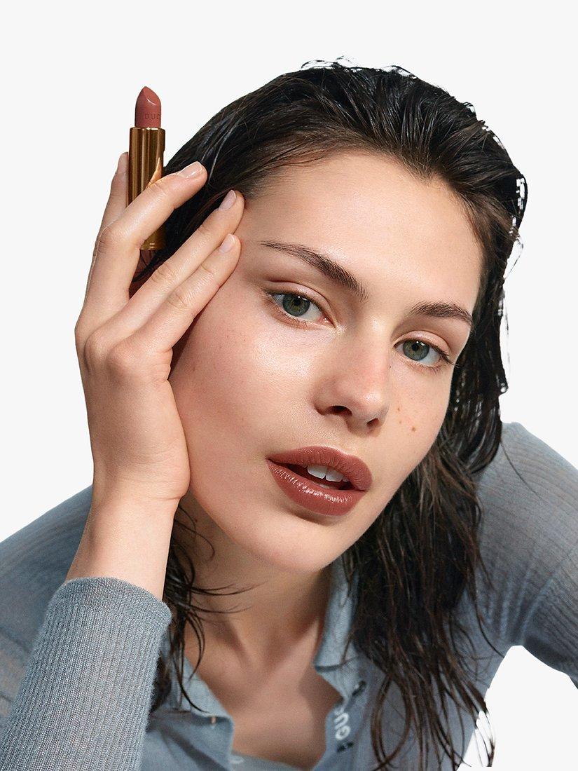 Product image 7 of 9, which shows Gucci Rouge À Lèvres Satin Lipstick, 221 Mina Light Pink