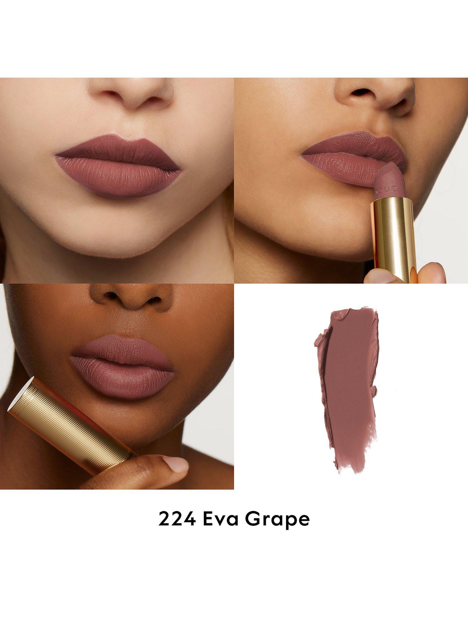 Product image 2 of 7, which shows Gucci Rouge À Lèvres Matte Lipstick, 224 Eva Grape
