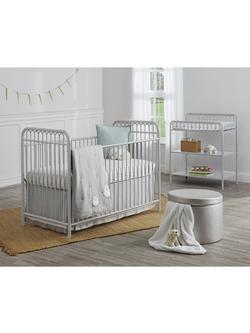 Little Seeds Monarch Hill Ivy Metal Cot, Grey