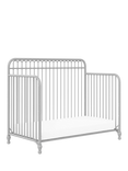 Little Seeds Monarch Hill Ivy 3-in-1 Metal Convertible Cotbed, Grey