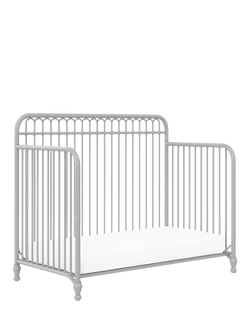 Little Seeds Monarch Hill Ivy 3-in-1 Metal Convertible Cotbed, Grey