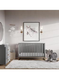 Little Seeds Monarch Hill Haven 3-in-1 Convertible Cotbed, Dove Grey