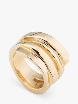 UNOde50 Maratua Island Chunky Wrap Effect Ring - view 2, Gold