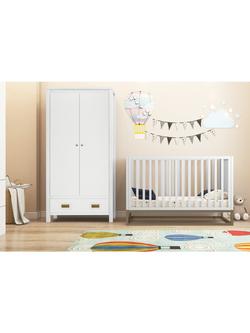 Little Seeds Monarch Hill Haven 1 Drawer Wardrobe, White