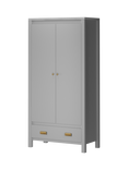 Little Seeds Monarch Hill Haven 1 Drawer Wardrobe, Dove Grey