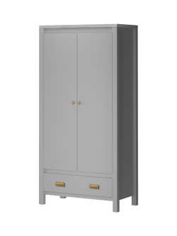Little Seeds Monarch Hill Haven 1 Drawer Wardrobe - view 2, Dove Grey
