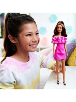 Barbie Fashionistas Pink Ruffle Dress Doll - view 2, Multi