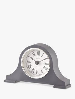 Acctim Harston Napoleon Roman Numeral Mantel Clock, Aston Grey, Aston Grey