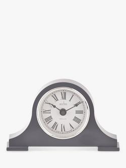 Acctim Harston Napoleon Roman Numeral Mantel Clock, Aston Grey - view 2, Aston Grey