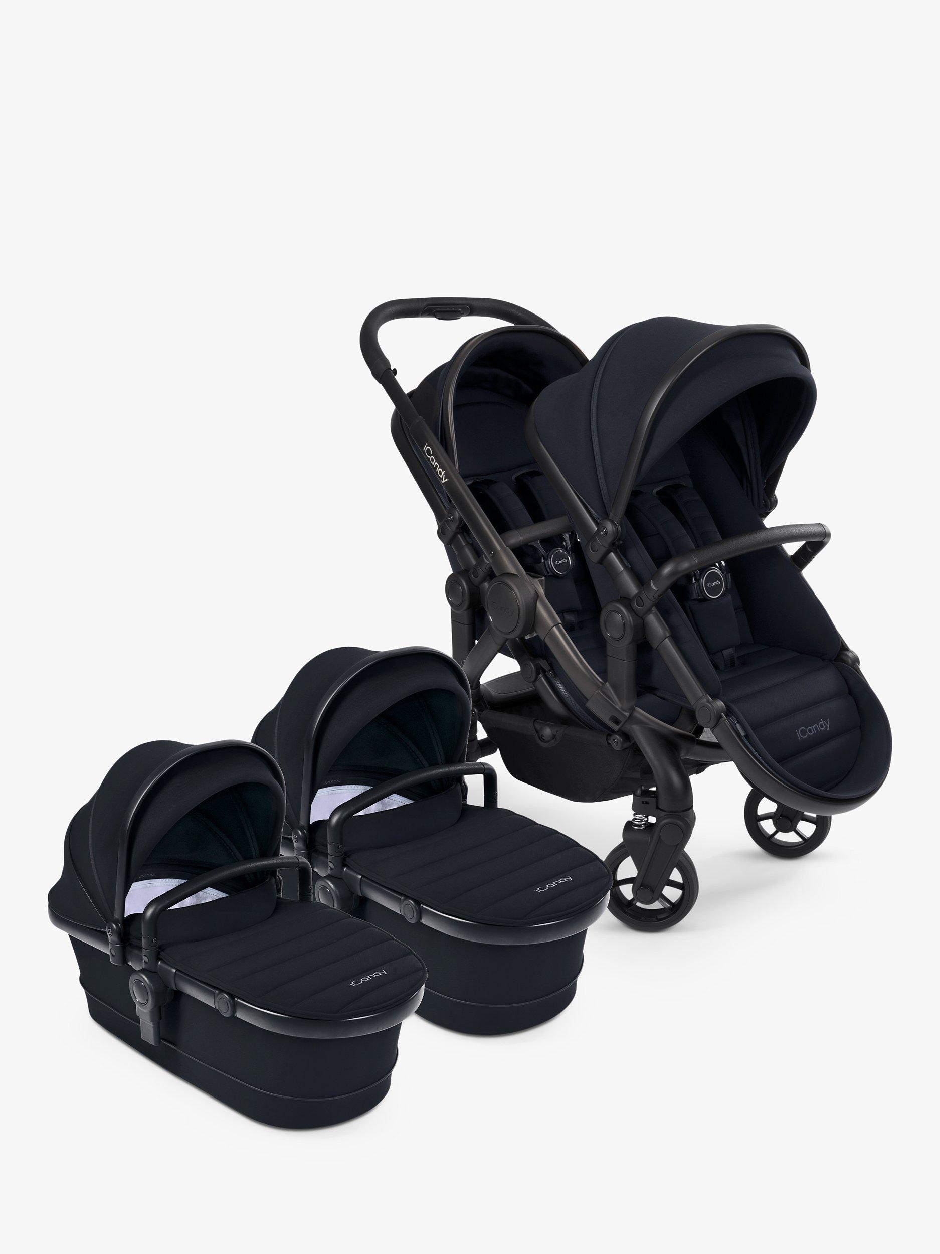 iCandy Peach 7 Twin Pushchair and Carrycot Black