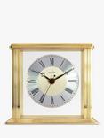 Acctim Hamilton Roman Numeral Mantel Clock, Brass Effect