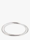 Dinny Hall Signature Interlocked Double Bangle, Silver