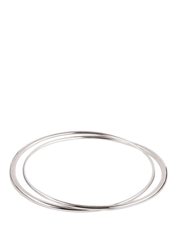 Dinny Hall Signature Interlocked Double Bangle, Silver, Silver