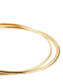 Dinny Hall Signature Interlinked Double Bangle, Gold - view 2, Gold